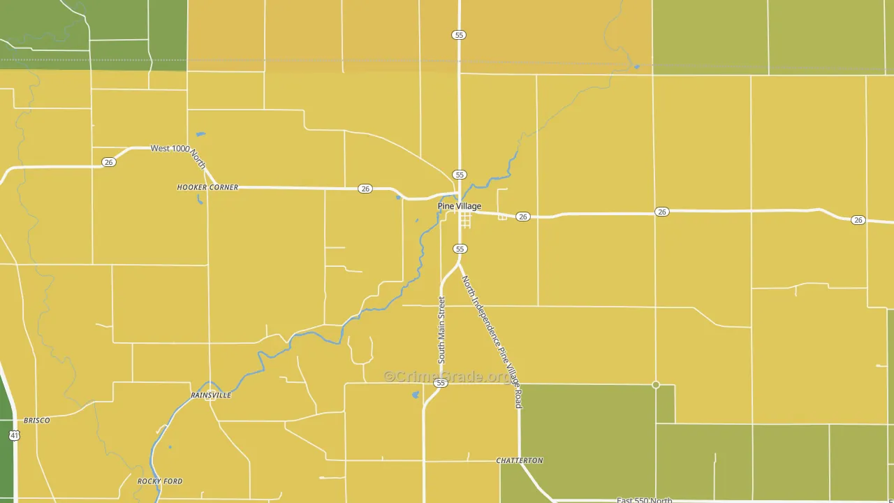 47975, IN Map of Theft Rates