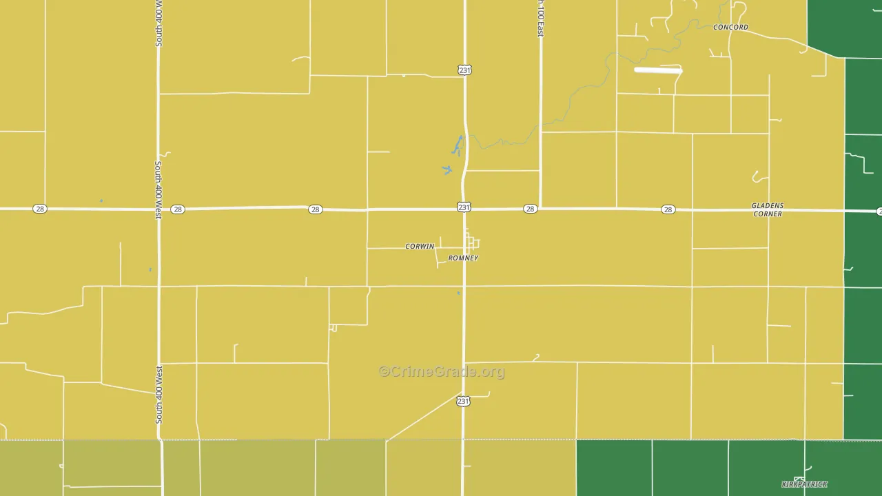 47981, IN Map of Theft Rates