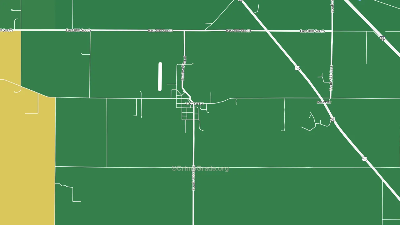 47983, IN Map of Theft Rates