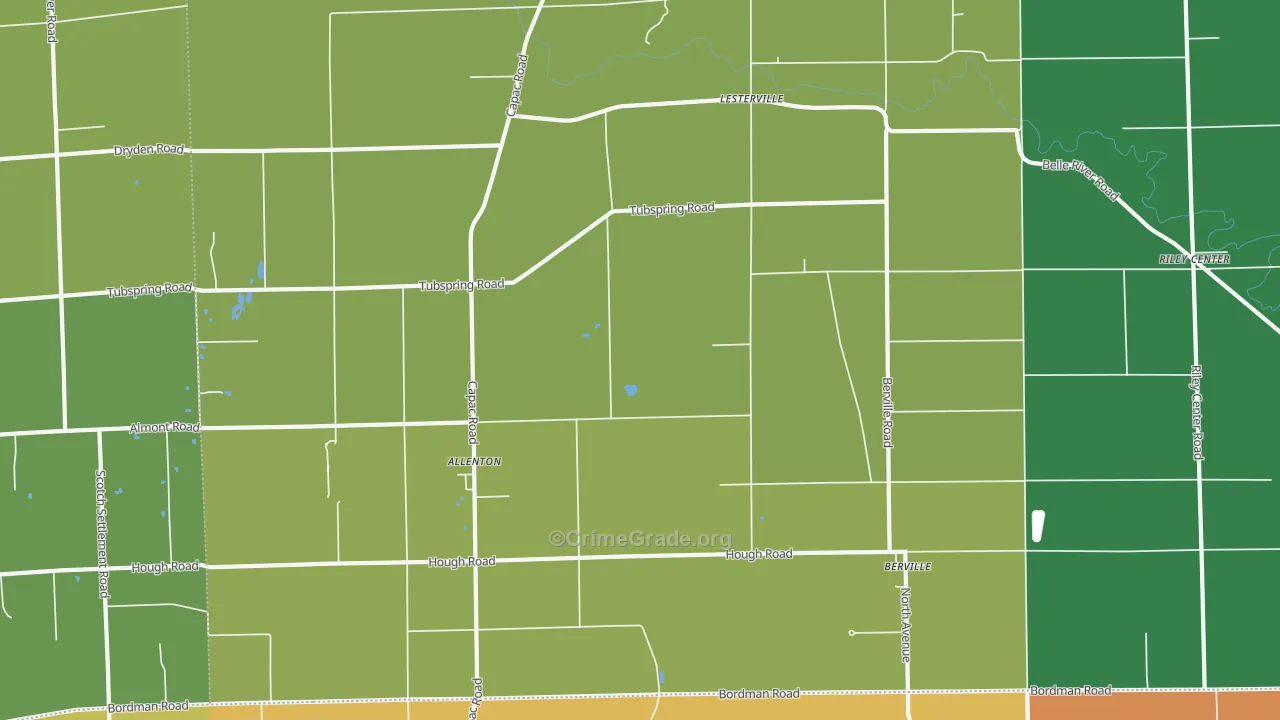 48002, MI Map of Theft Rates