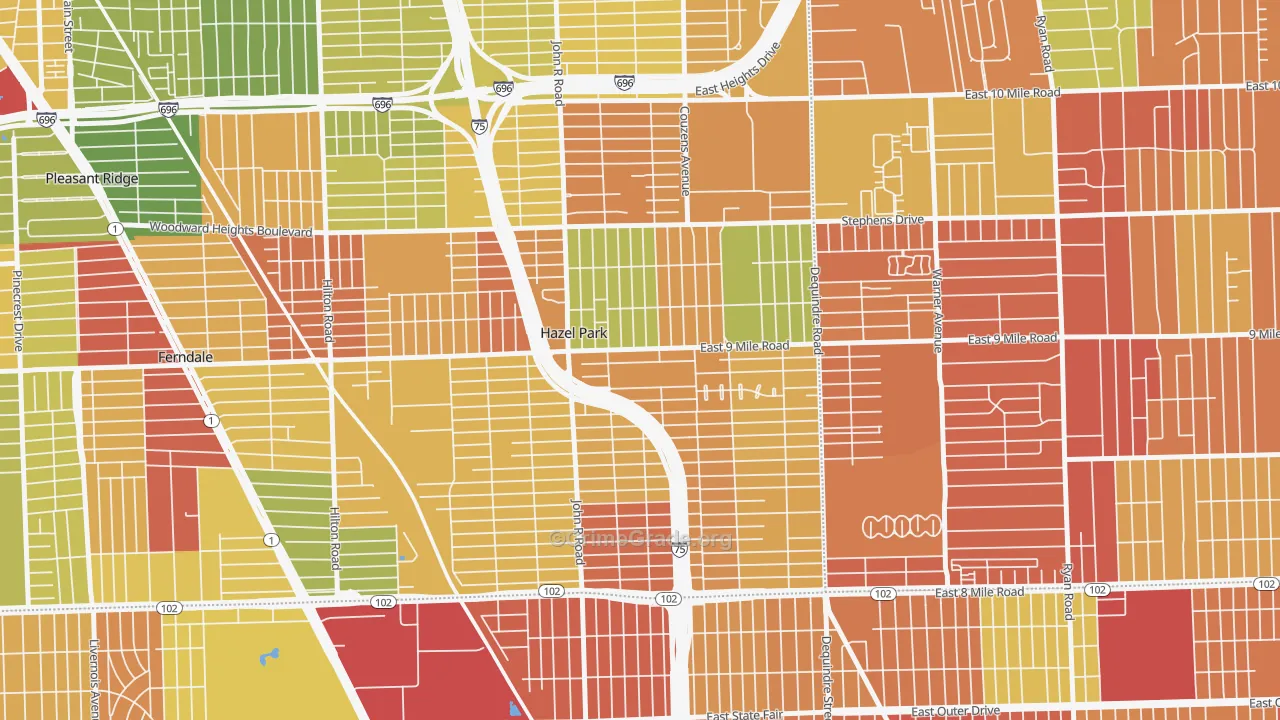 48030, MI Map of Theft Rates