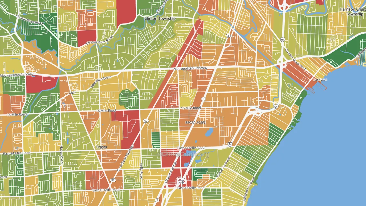 48035, MI Map of Theft Rates