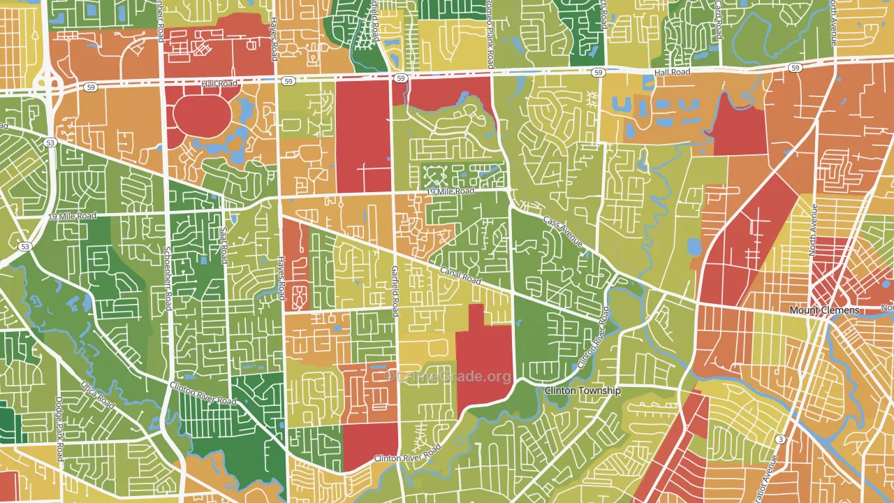 48038, MI Map of Theft Rates