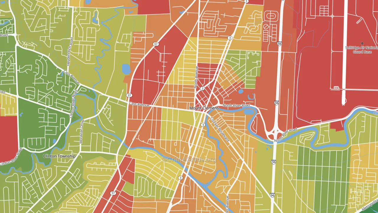 48043, MI Map of Theft Rates
