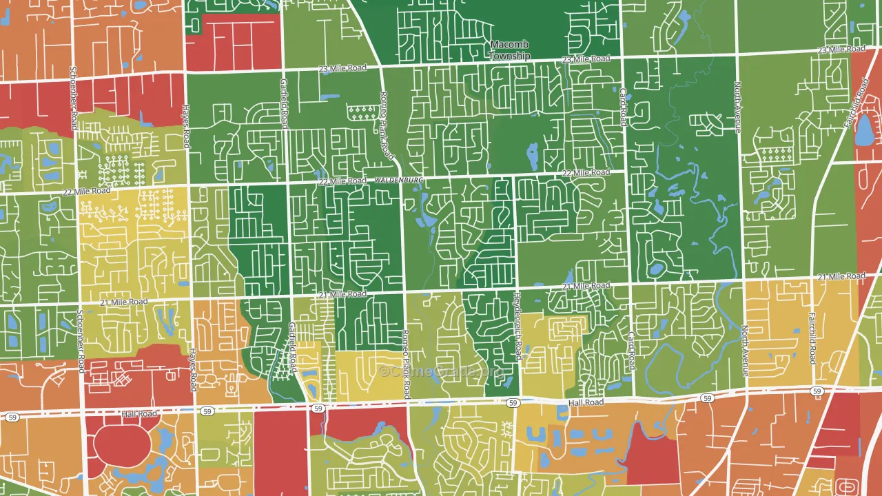 48044, MI Map of Theft Rates