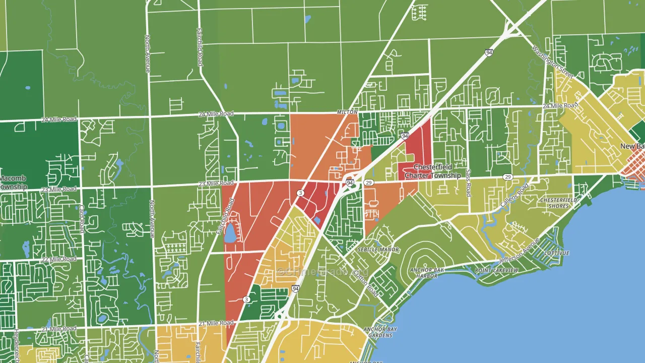 48051, MI Map of Theft Rates