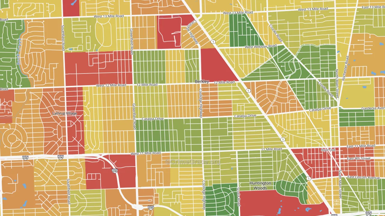 48072, MI Map of Theft Rates