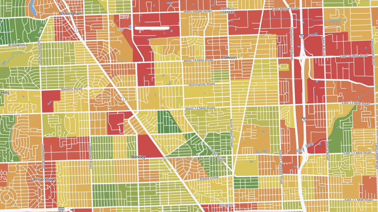 48073, MI Map of Theft Rates