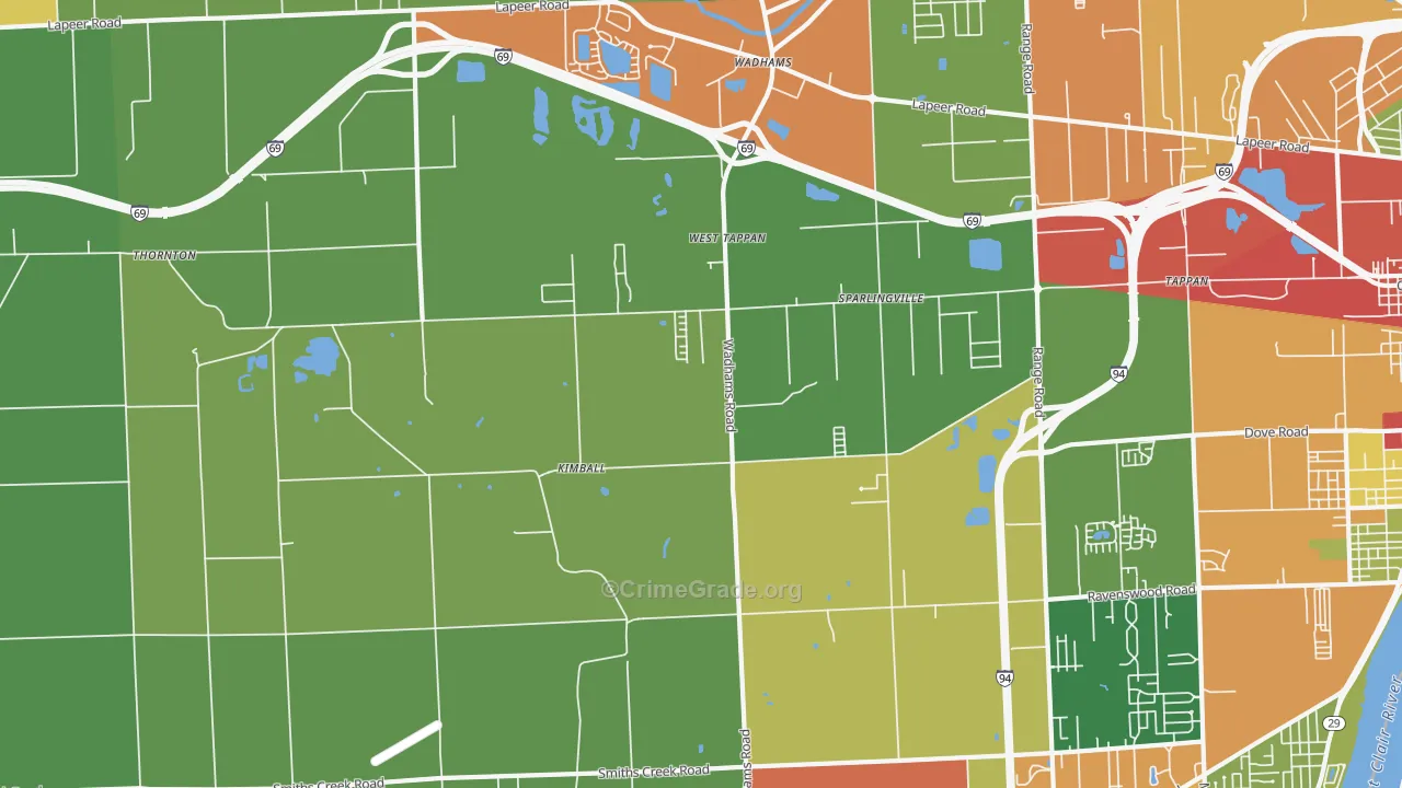48074, MI Map of Theft Rates