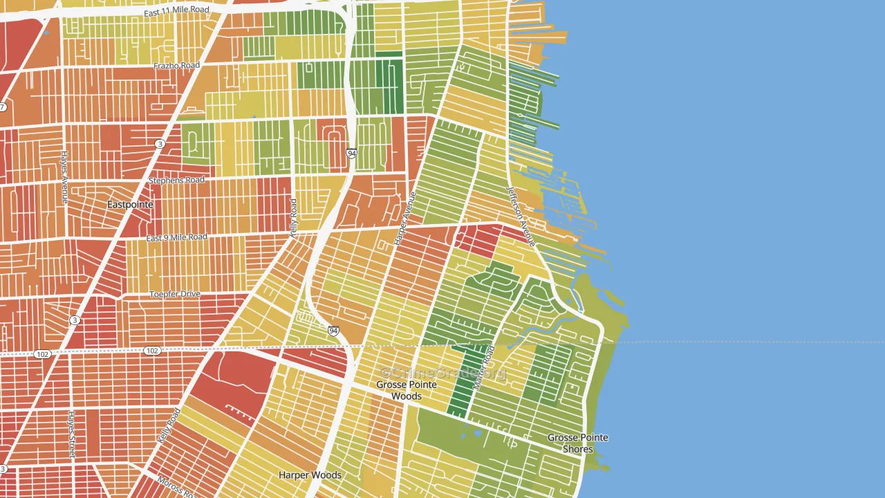 48080, MI Map of Theft Rates