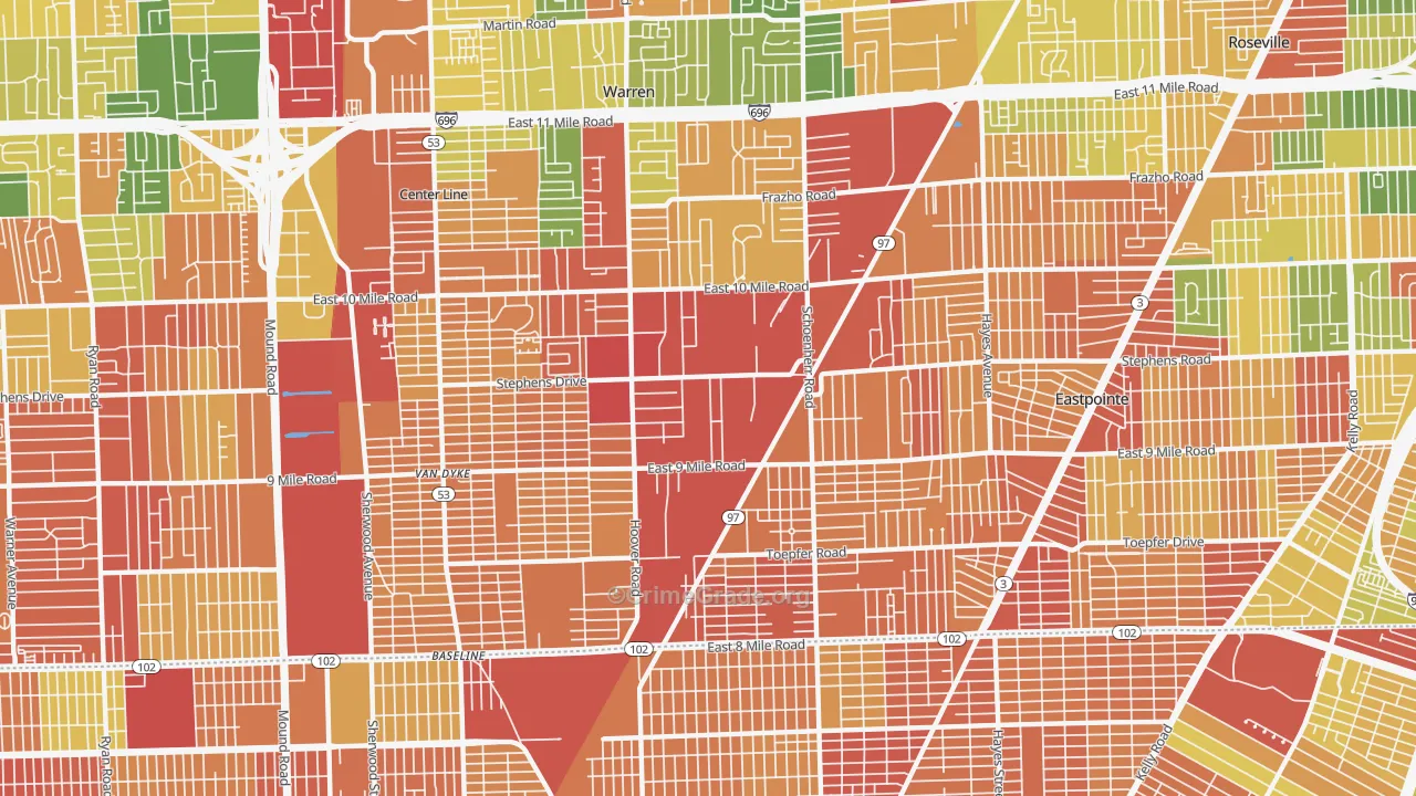 48089, MI Map of Theft Rates