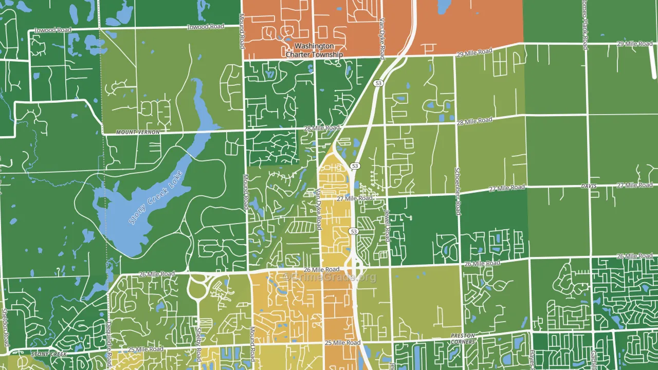48094, MI Map of Theft Rates