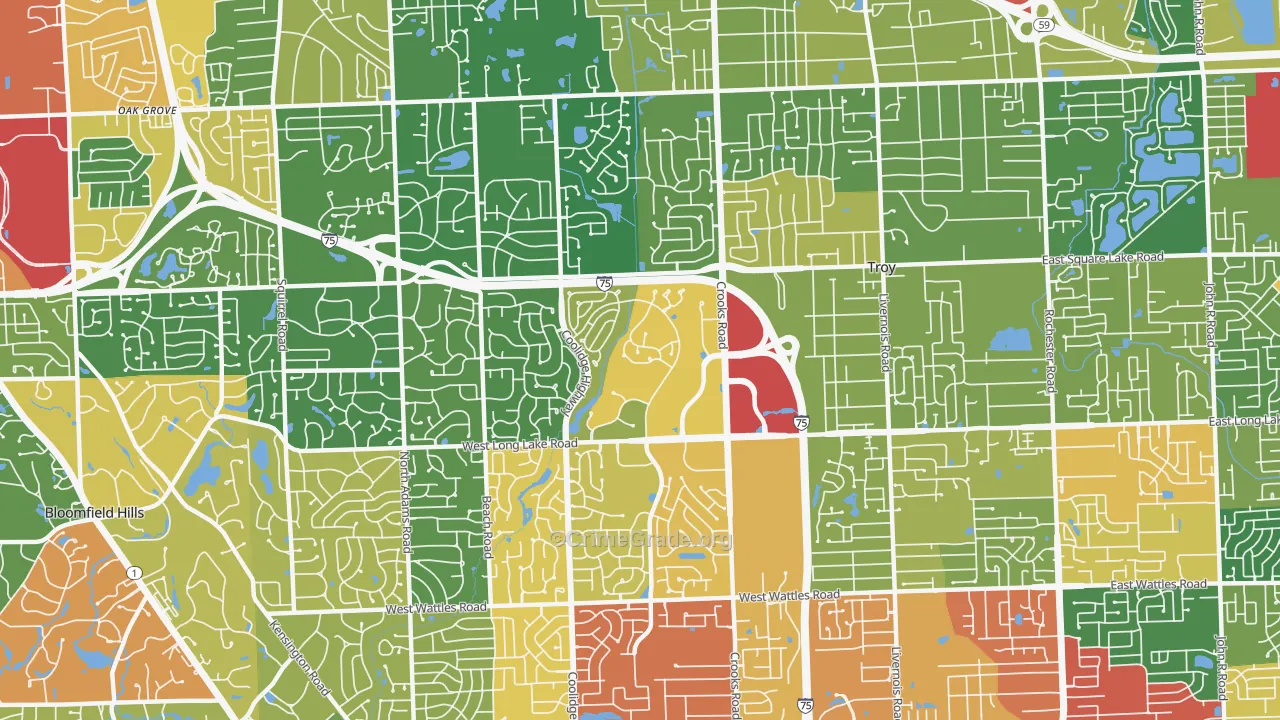 48098, MI Map of Theft Rates