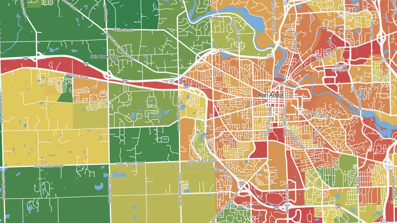 48103, MI Map of Theft Rates