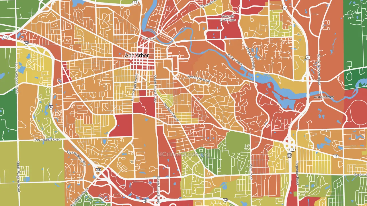 48104, MI Map of Theft Rates