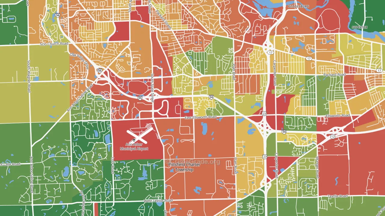 48108, MI Map of Theft Rates