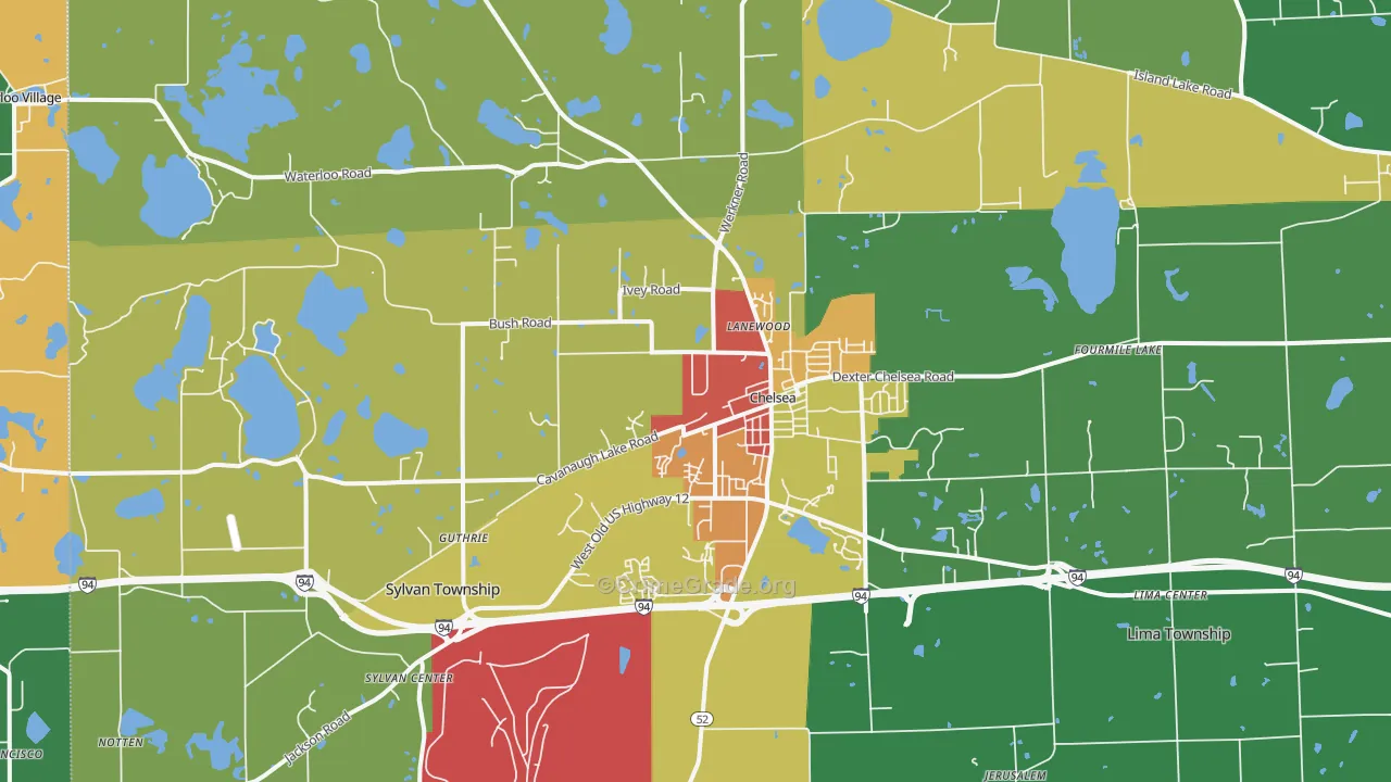 48118, MI Map of Theft Rates