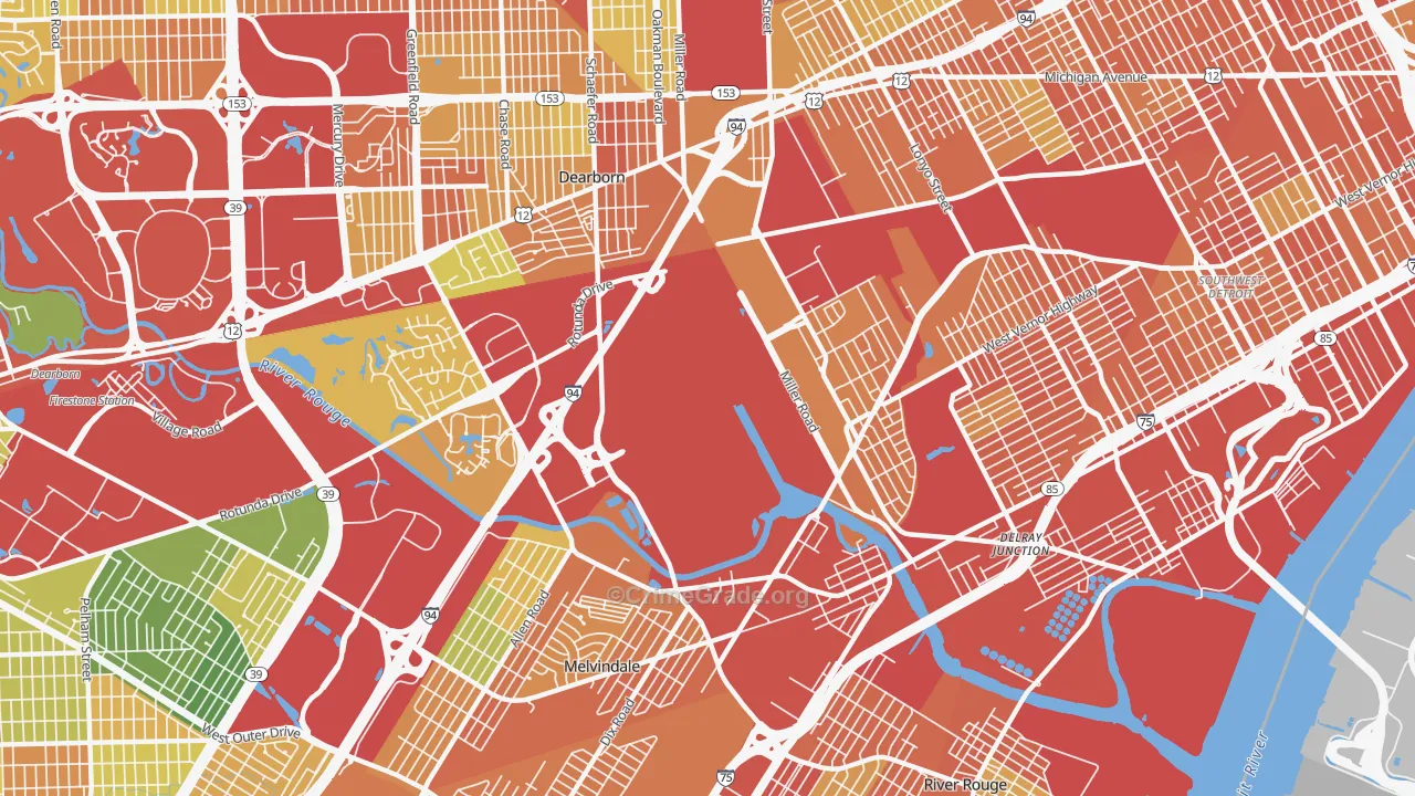 48120, MI Map of Theft Rates
