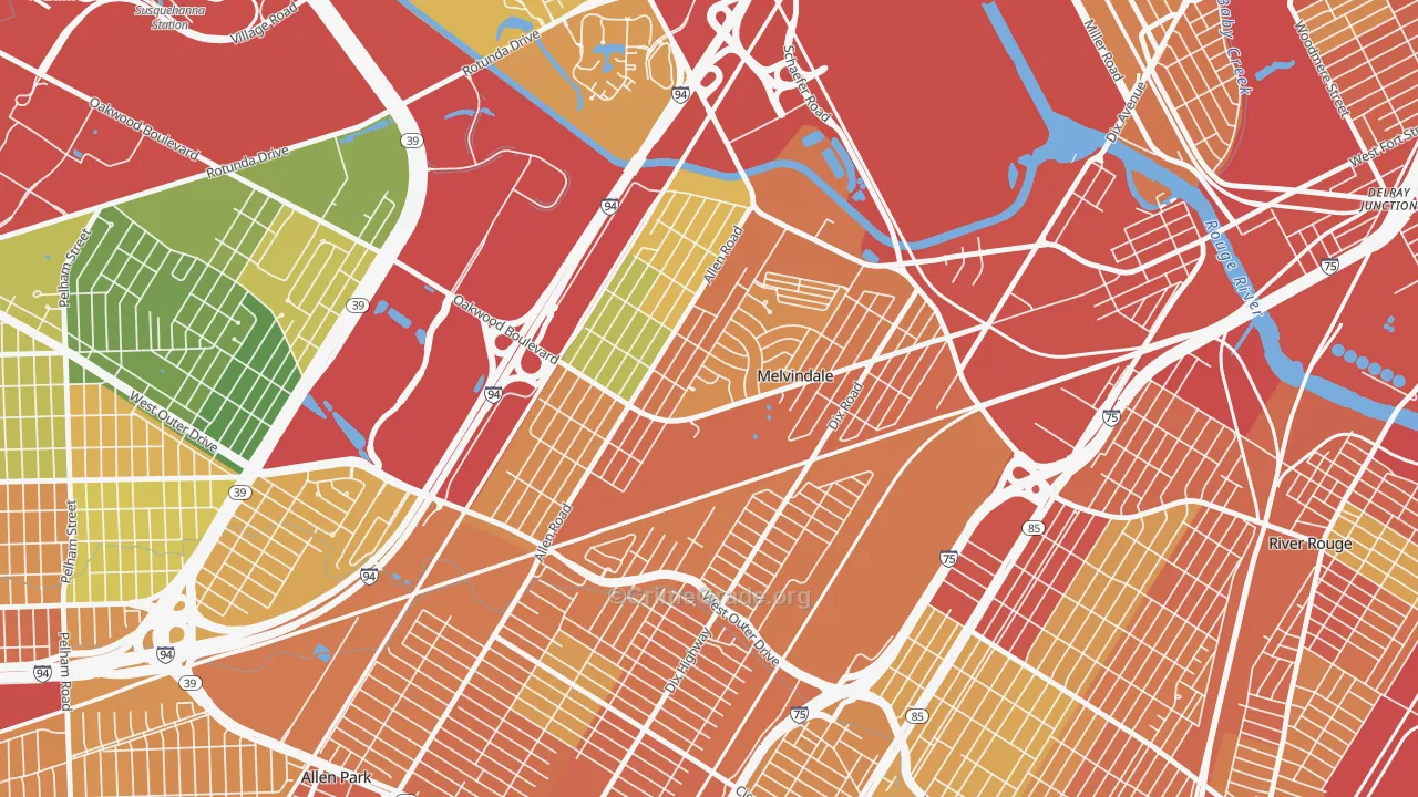 48122, MI Map of Theft Rates