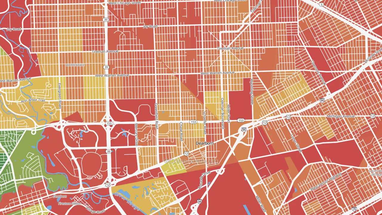 48126, MI Map of Theft Rates
