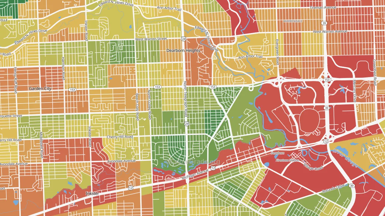 48128, MI Map of Theft Rates