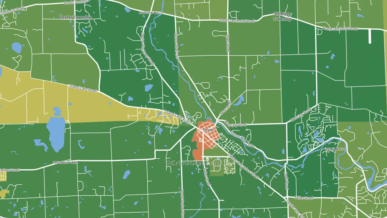 48130, MI Map of Theft Rates