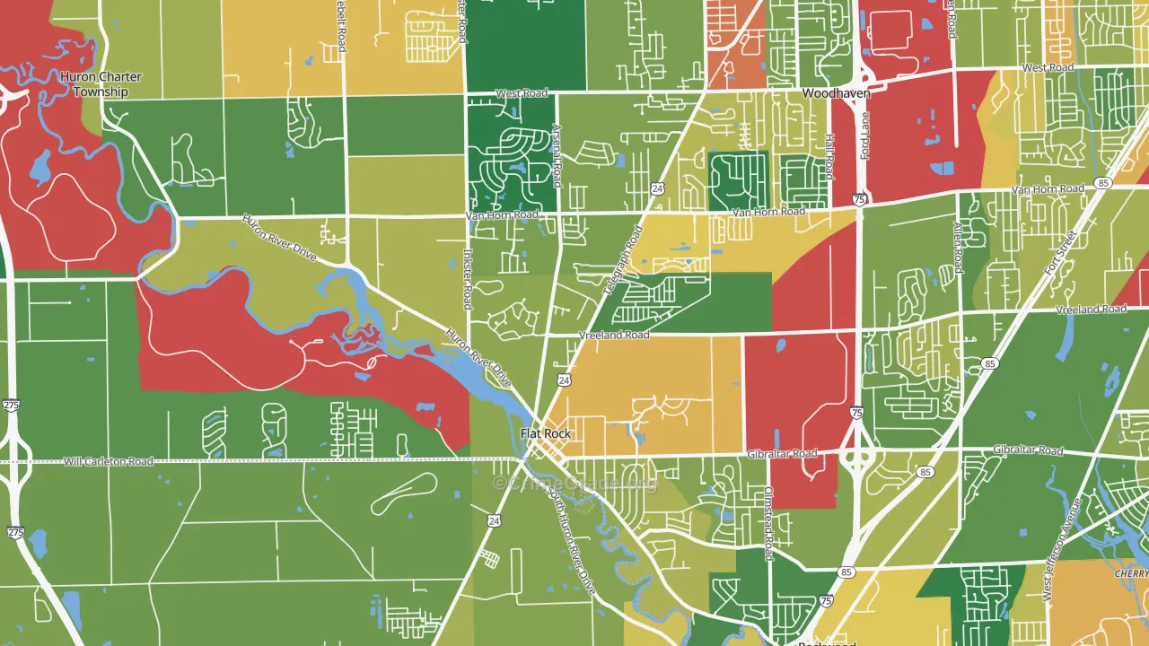 48134, MI Map of Theft Rates