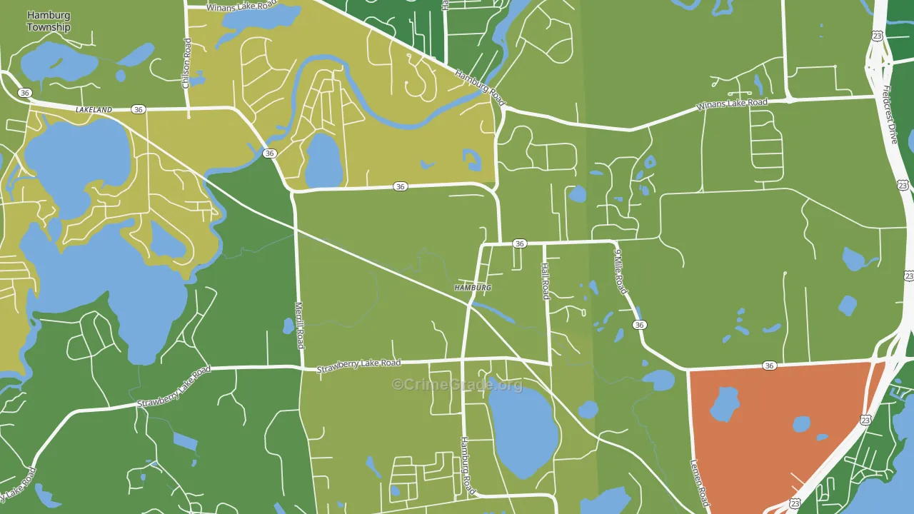 48139, MI Map of Theft Rates