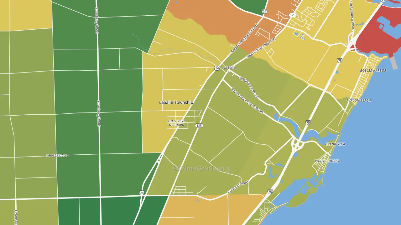 48145, MI Map of Theft Rates