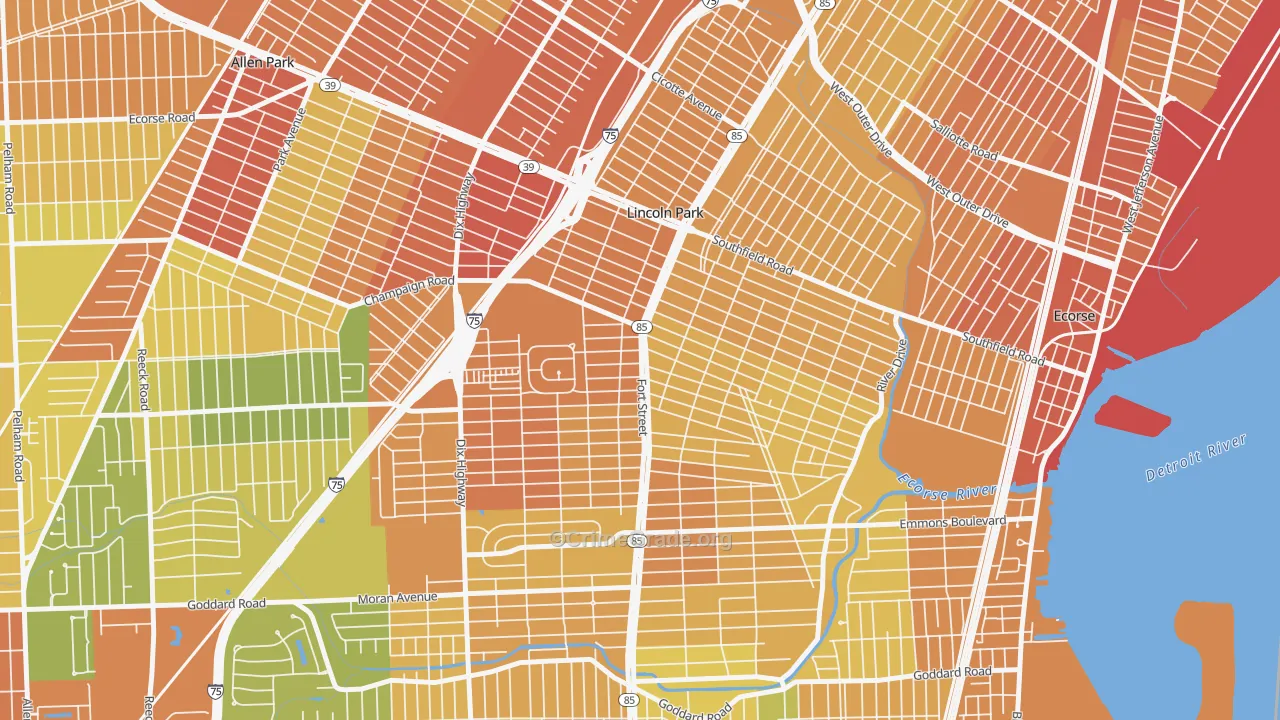 48146, MI Map of Theft Rates
