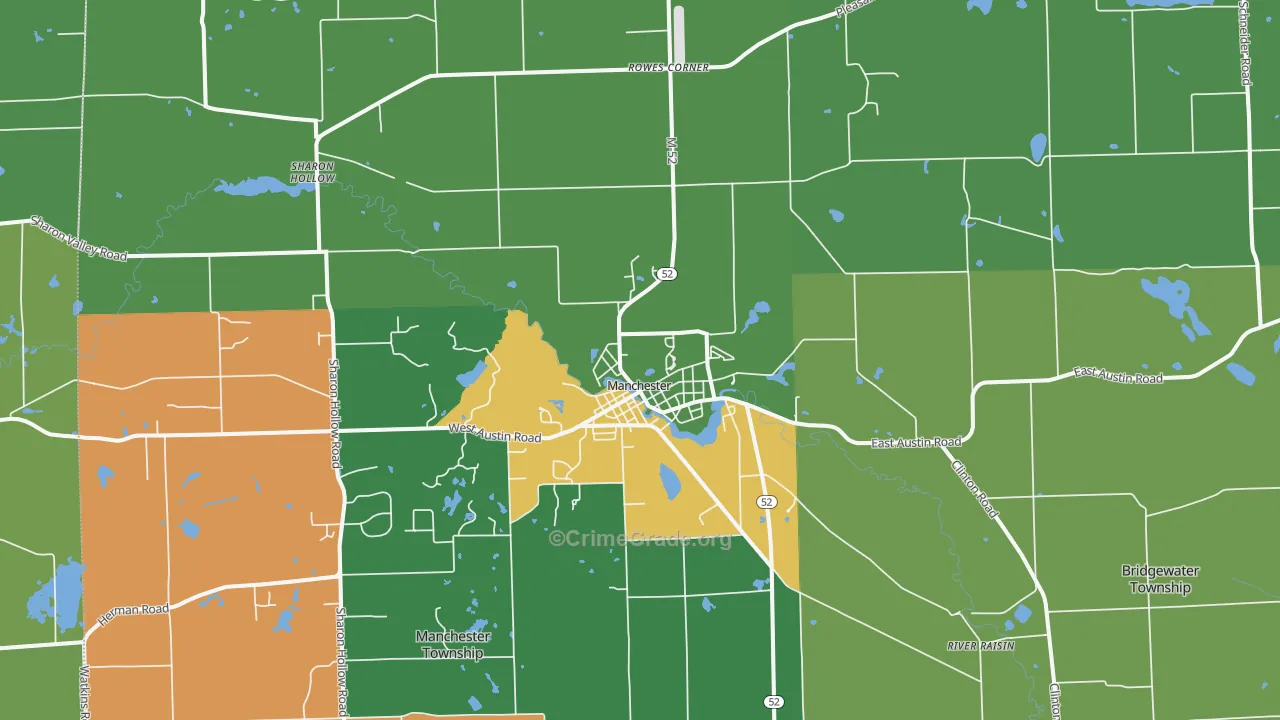 48158, MI Map of Theft Rates