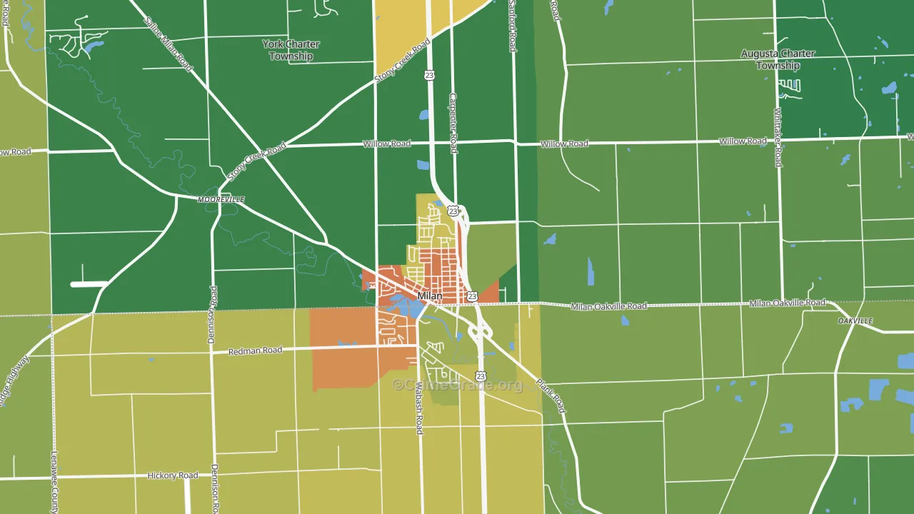 48160, MI Map of Theft Rates