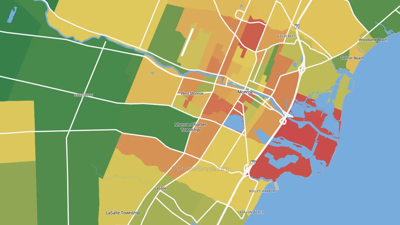 48161, MI Map of Theft Rates