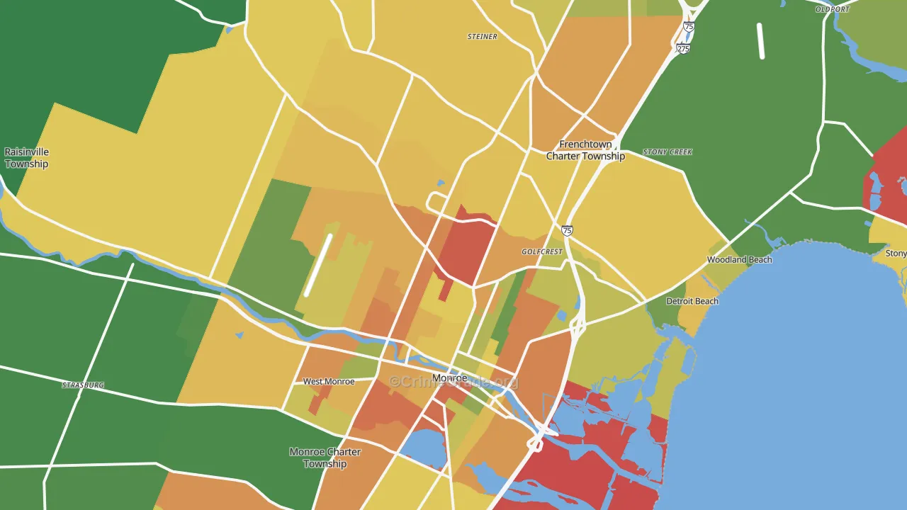 48162, MI Map of Theft Rates