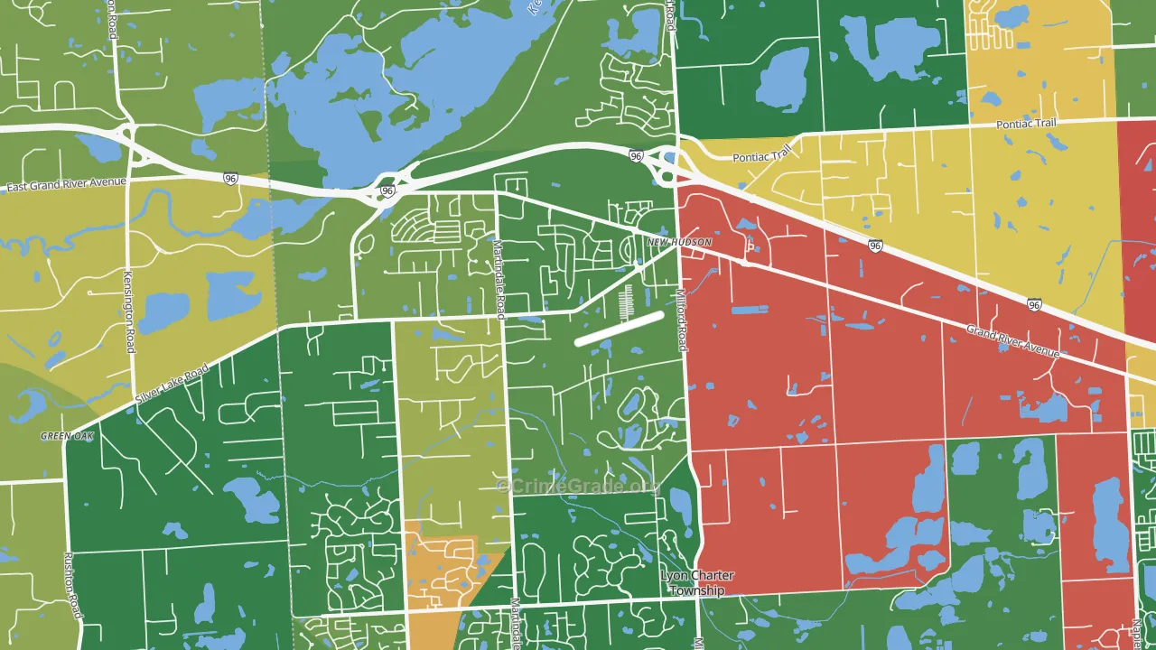 48165, MI Map of Theft Rates