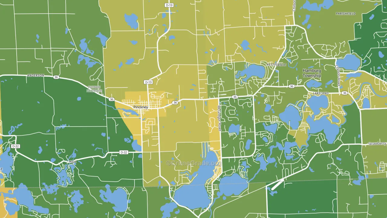 48169, MI Map of Theft Rates