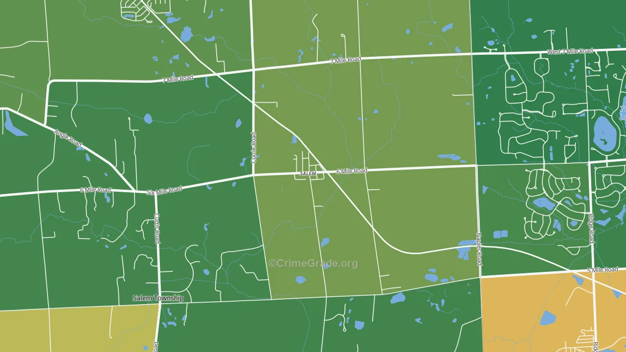 48175, MI Map of Theft Rates