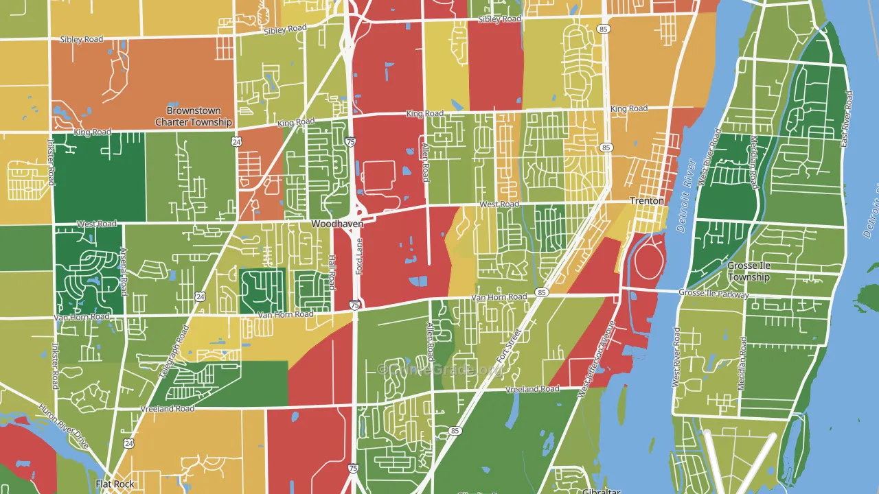 48183, MI Map of Theft Rates