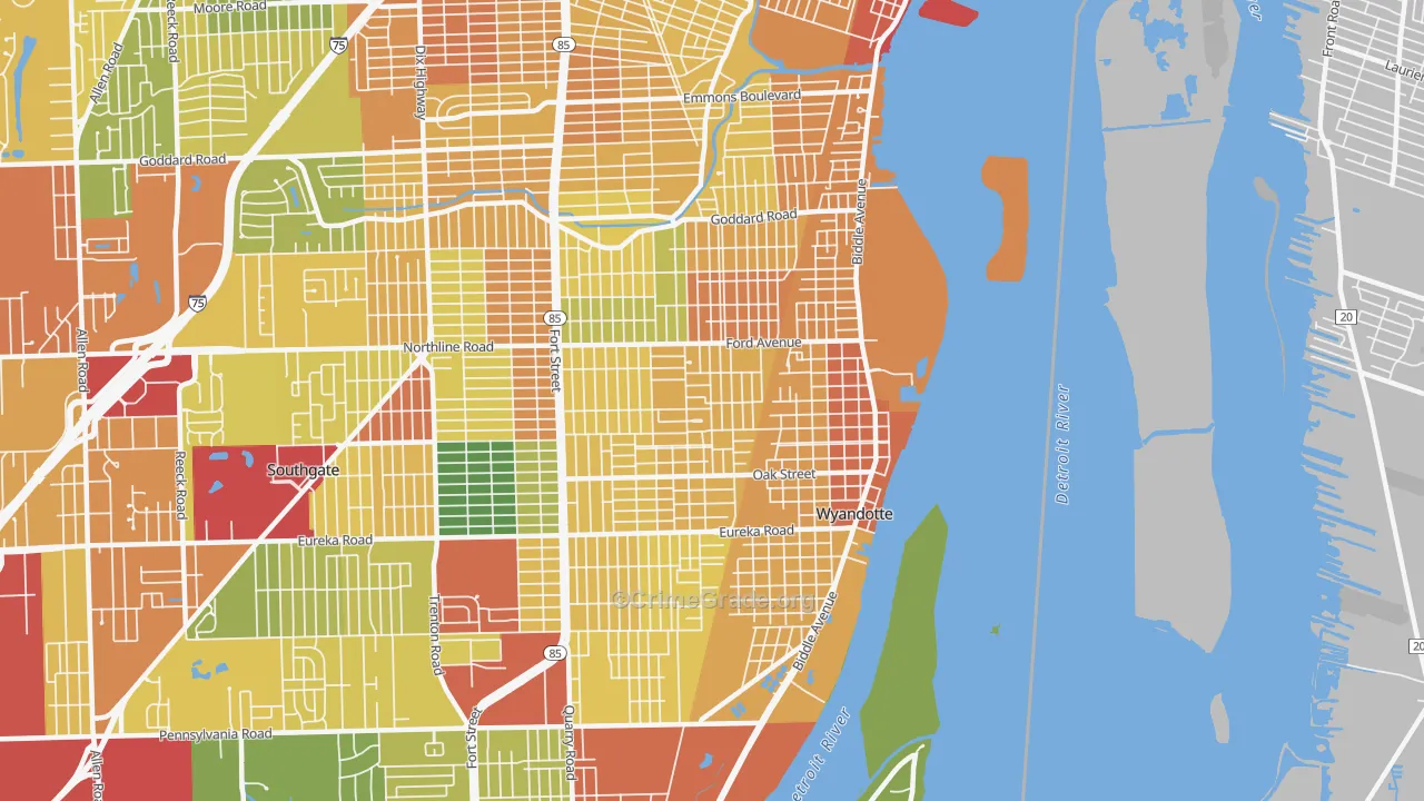 48192, MI Map of Theft Rates
