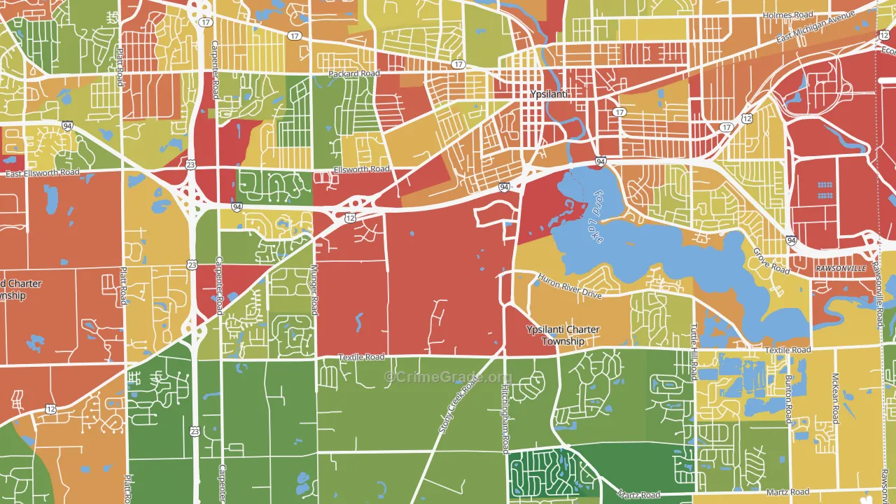 48197, MI Map of Theft Rates