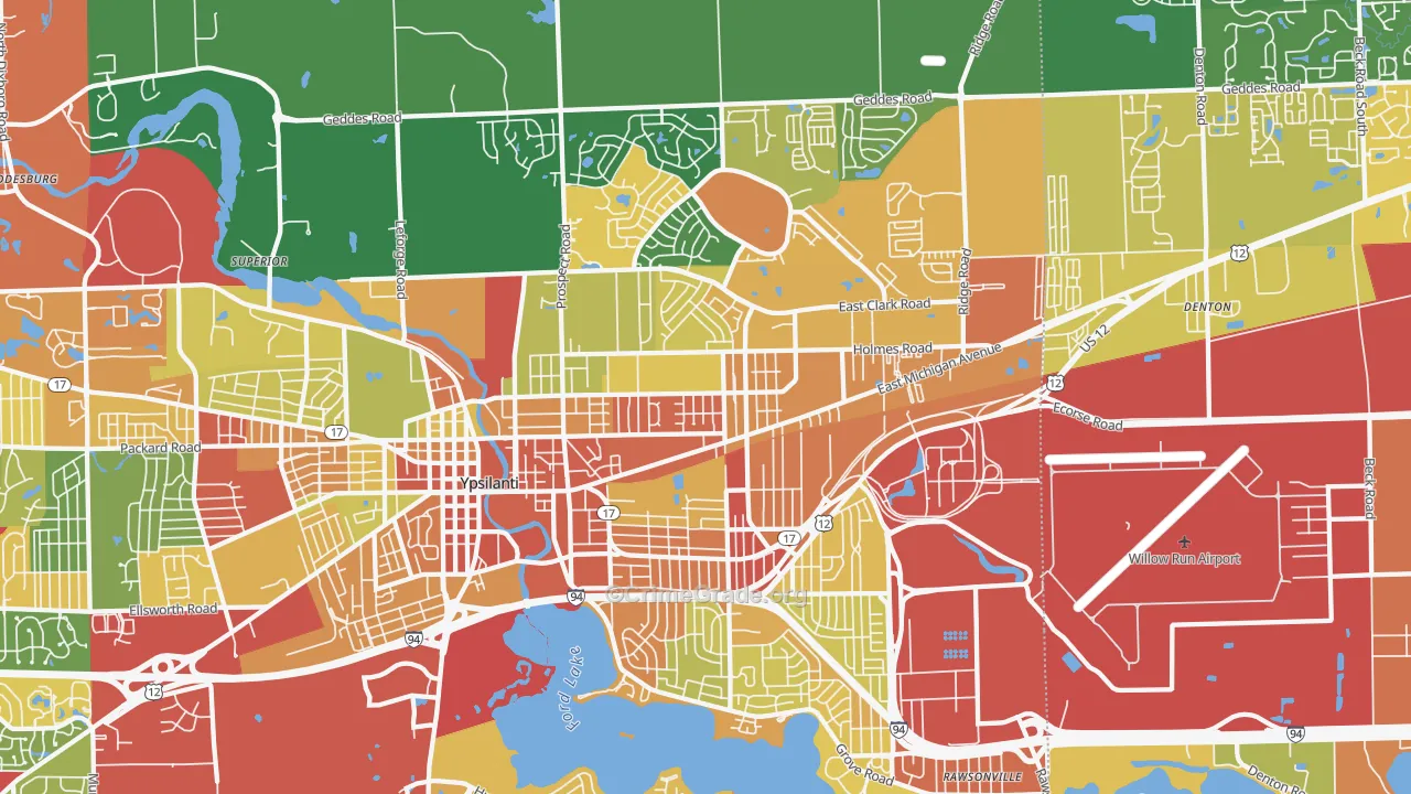 48198, MI Map of Theft Rates