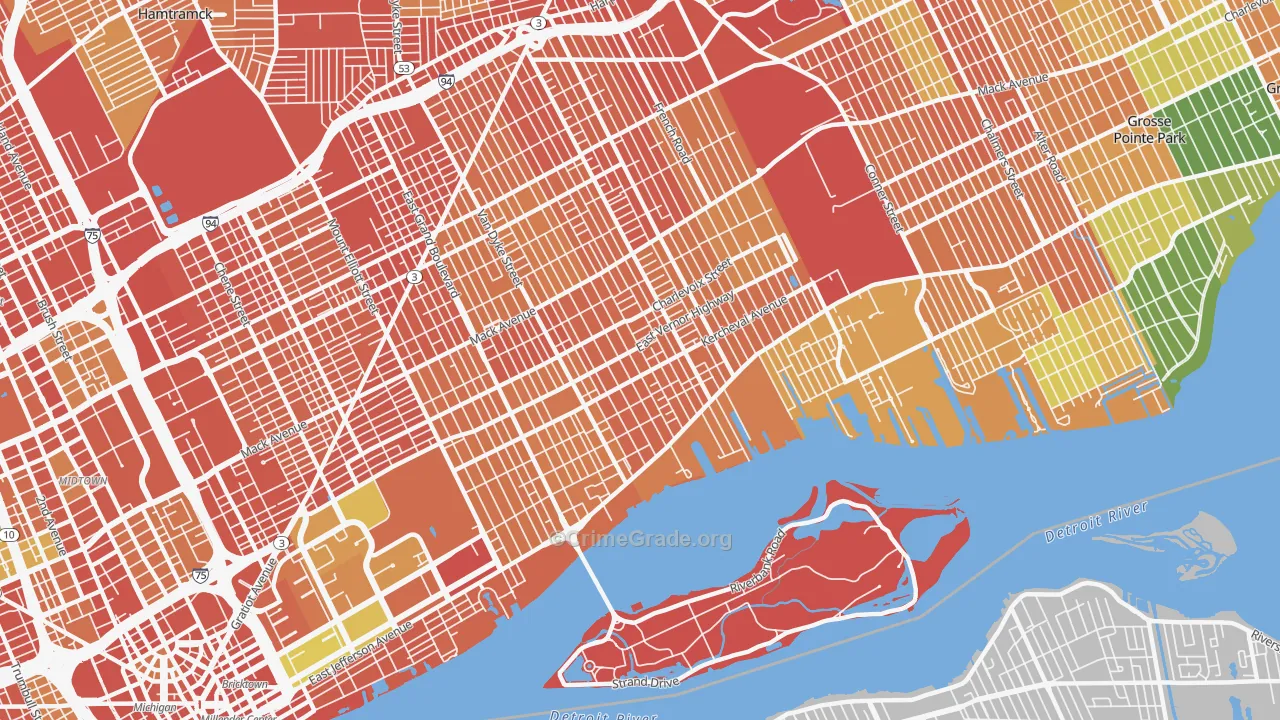 48214, MI Map of Theft Rates