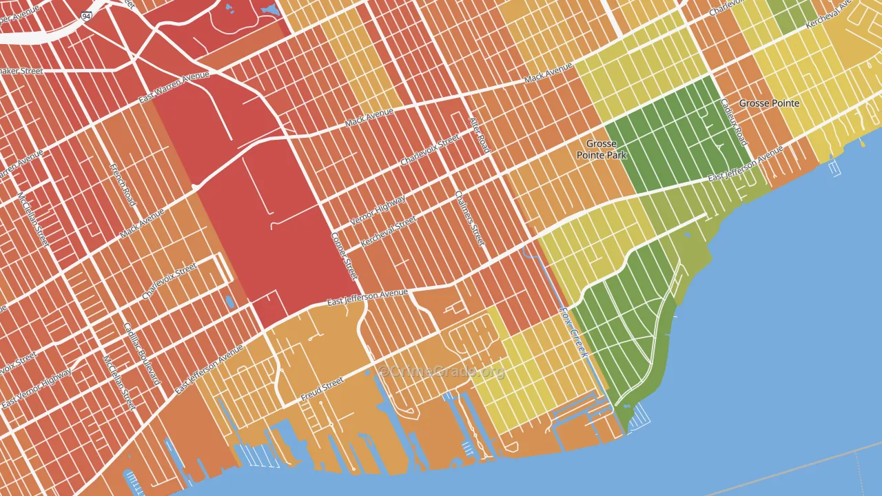 48215, MI Map of Theft Rates