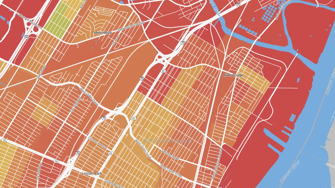 48217, MI Map of Theft Rates