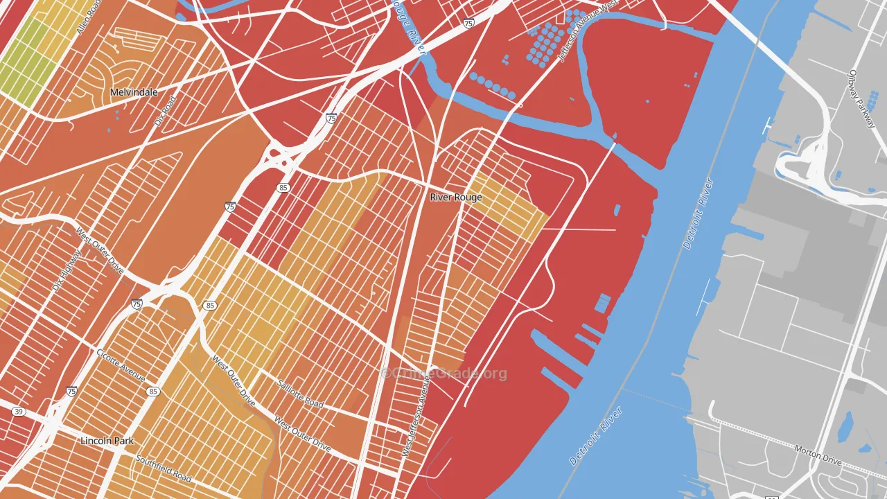 48218, MI Map of Theft Rates