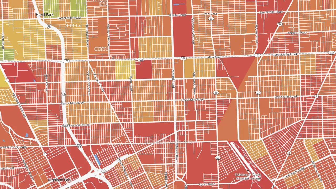 48234, MI Map of Theft Rates