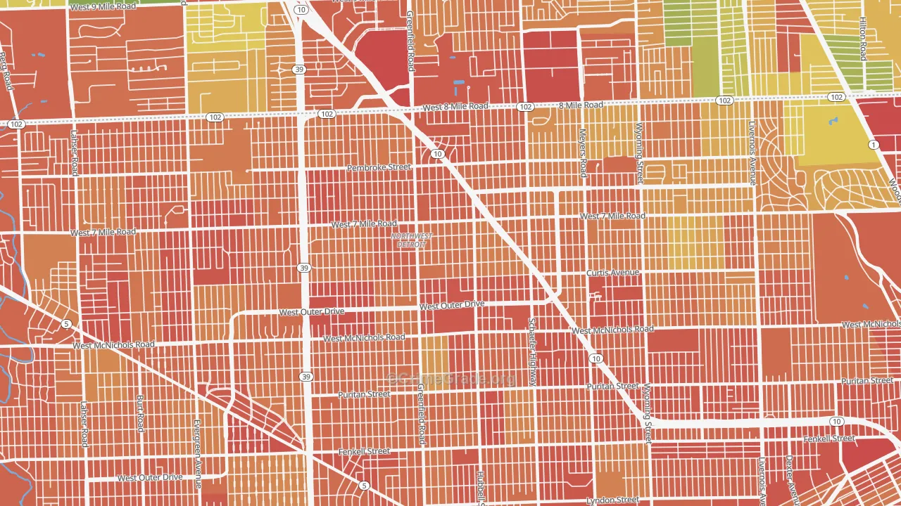 48235, MI Map of Theft Rates