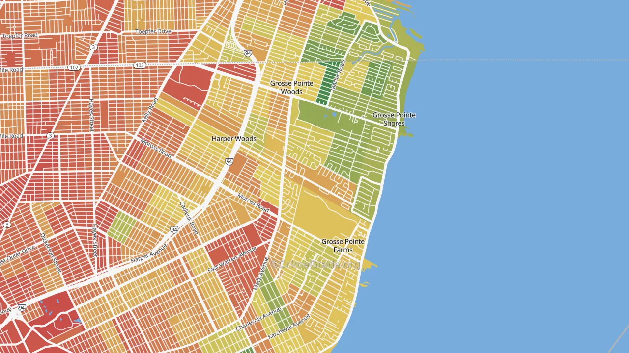 48236, MI Map of Theft Rates