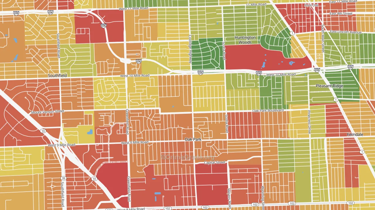 48237, MI Map of Theft Rates