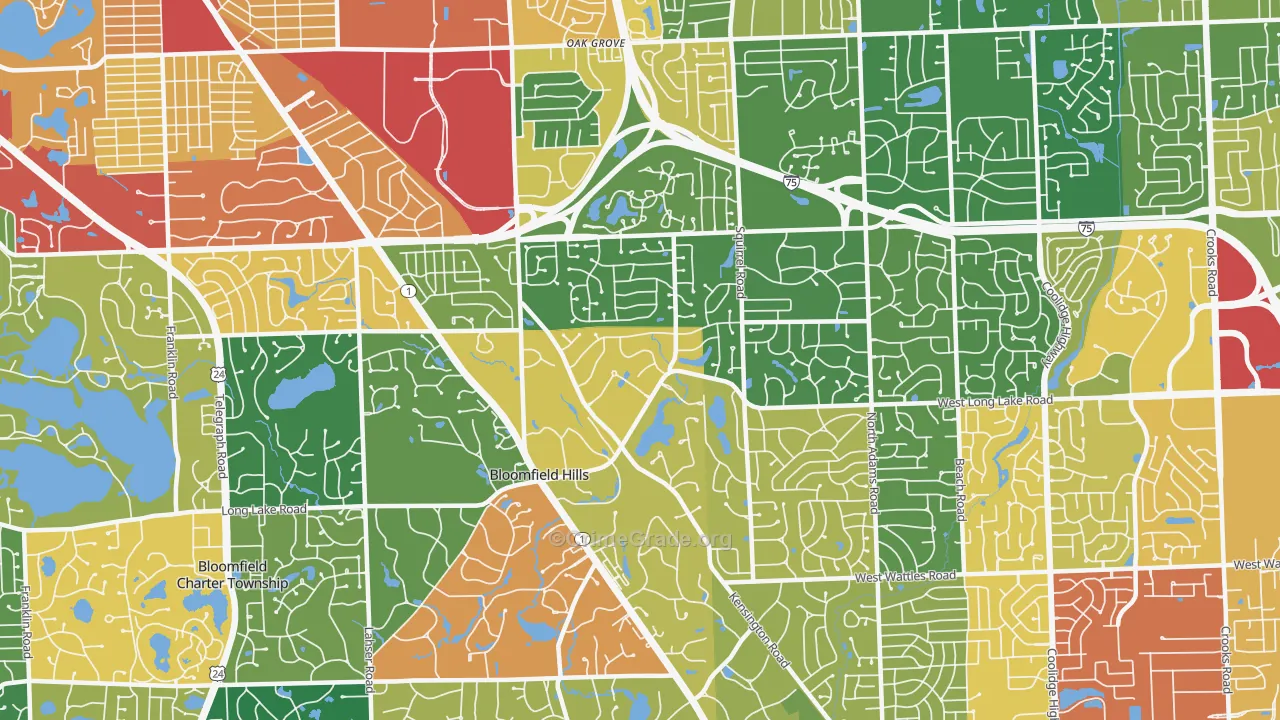 48304, MI Map of Theft Rates